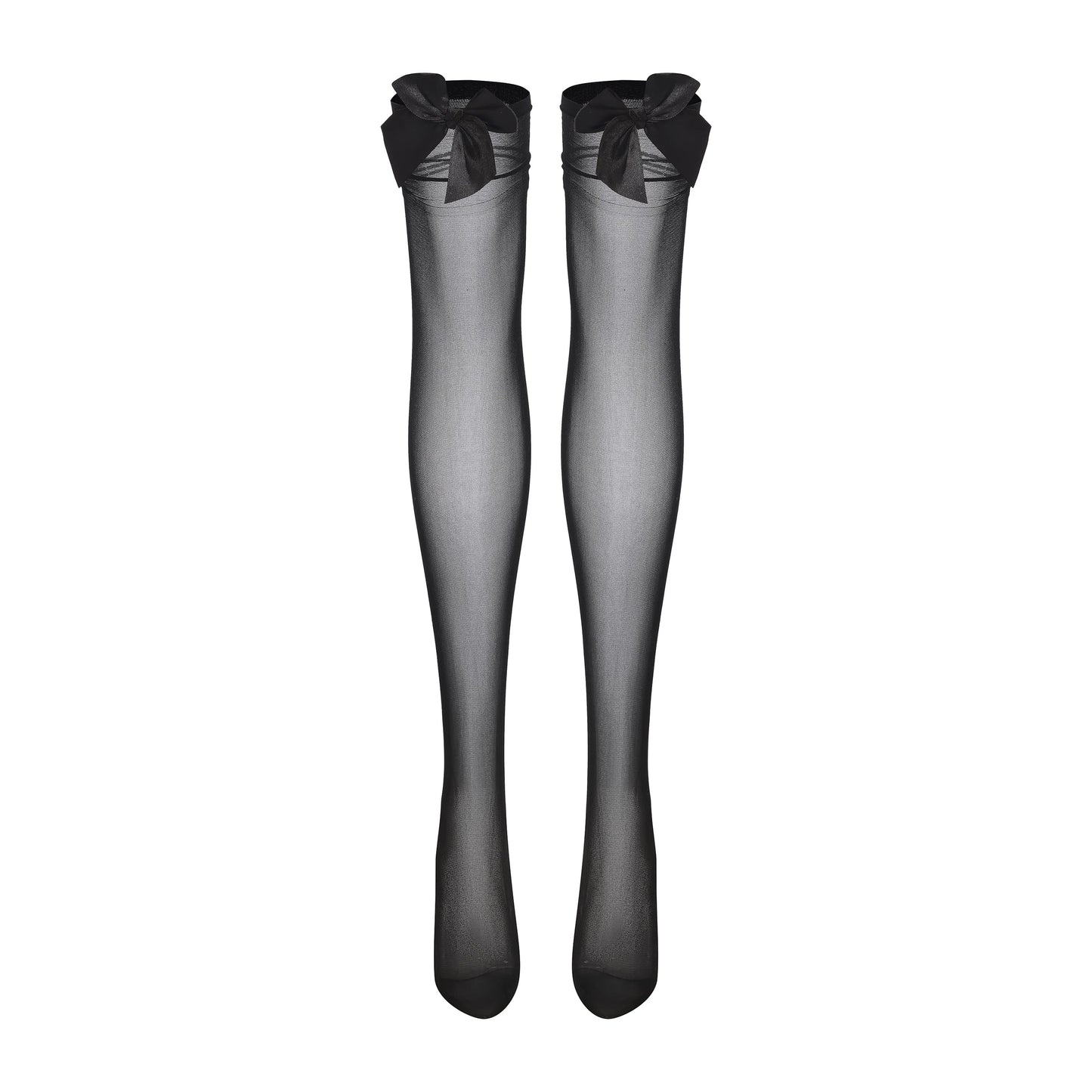 Bow Sheer Thigh Highs
