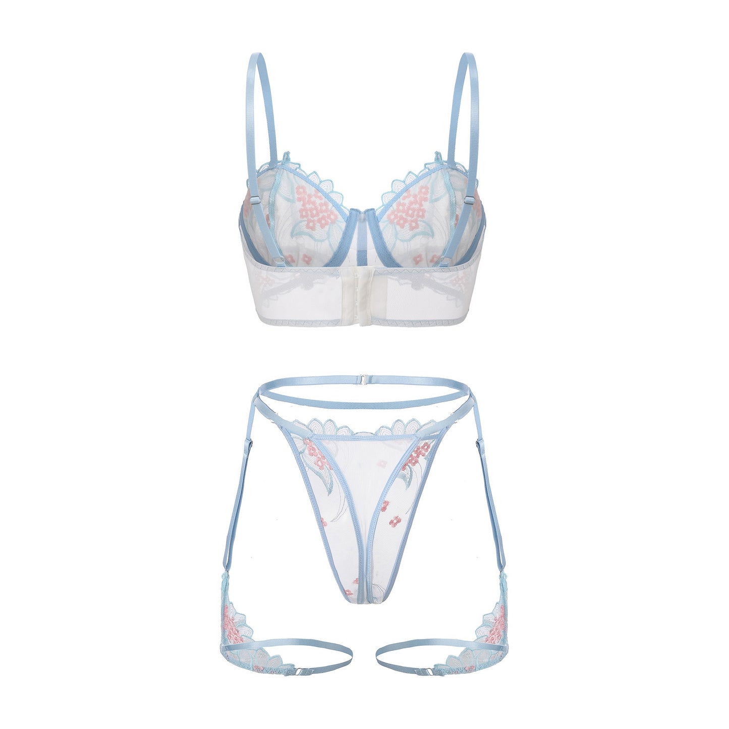 Sapphire Bloom Bra Set