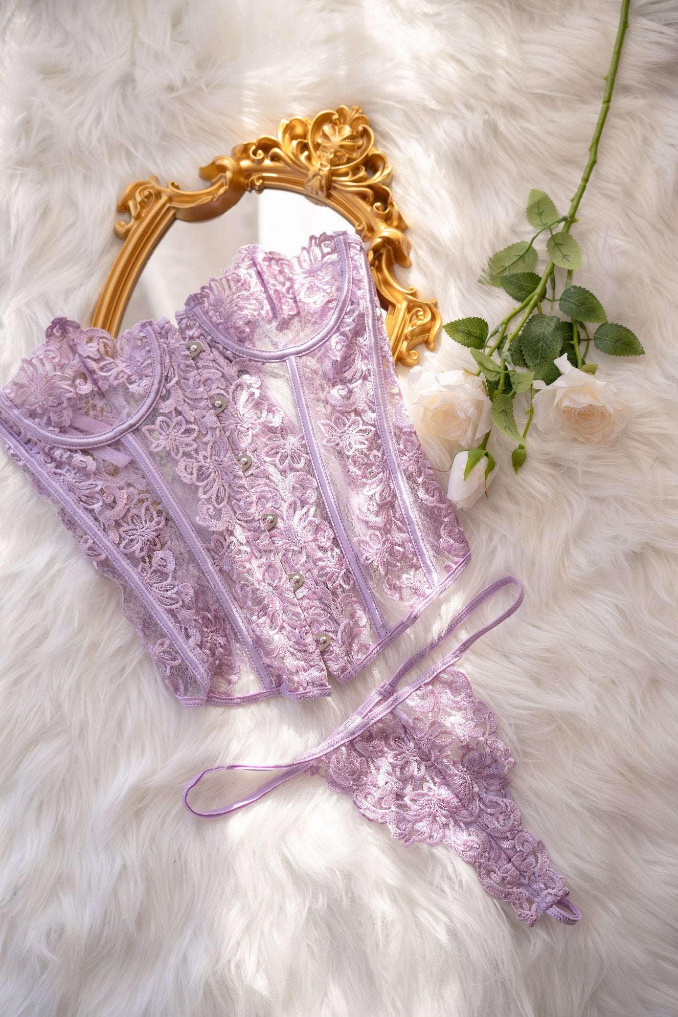 Floral Muse Corset Set