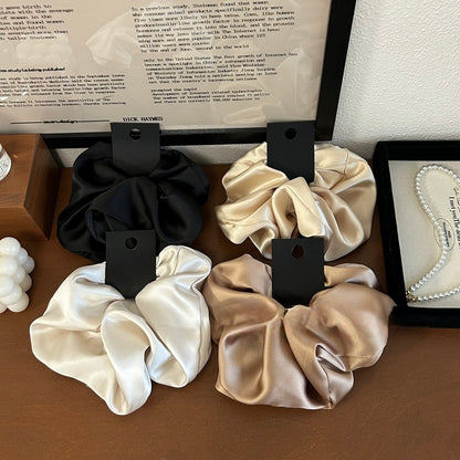 7” Oversized Satin Scrunchie – Large Silk Hair Scrunchie for Thick Hair