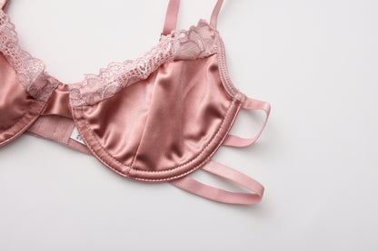 Silk Rose Satin Ensemble