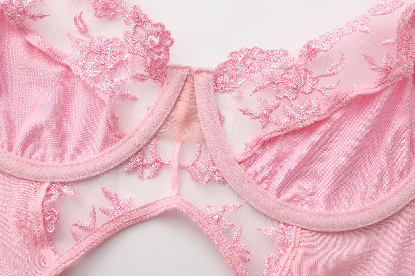 Silken Bloom Bustier Set