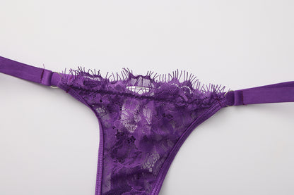 Violet Veil Lace Bra Set
