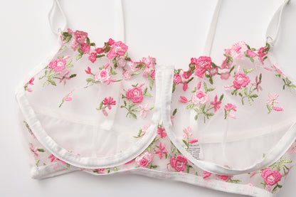 Rosé Bloom Bralette