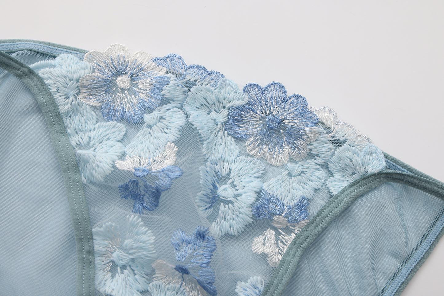 Blue Porcelain Bralette Set