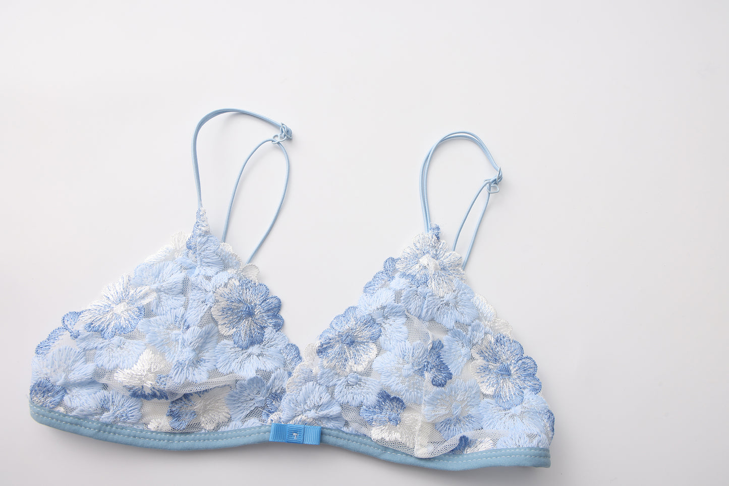 Blue Porcelain Bralette Set