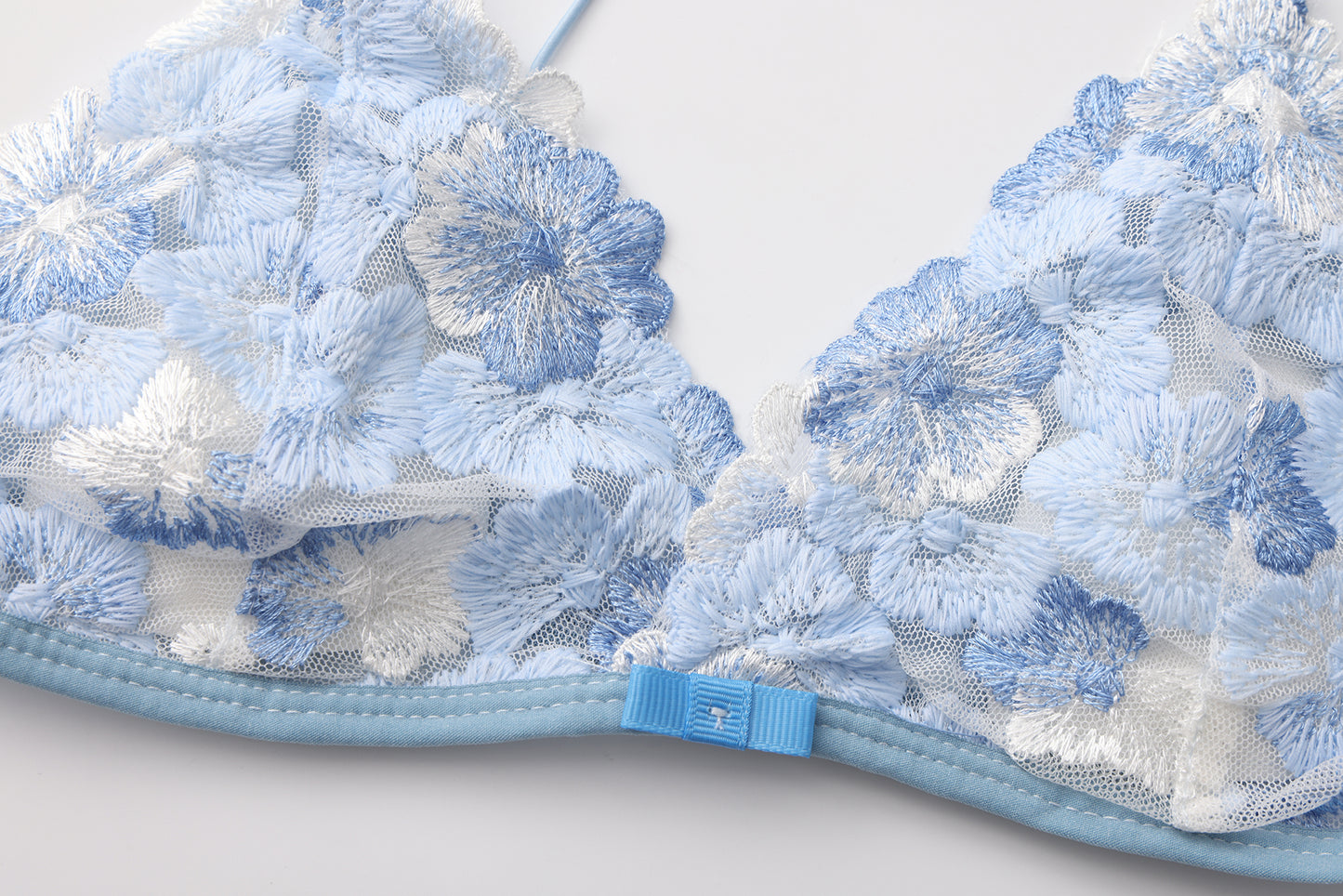 Blue Porcelain Bralette Set