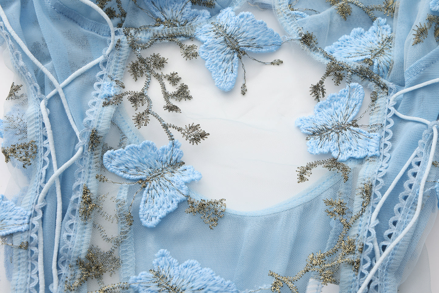 Butterfly Lace Corset Bodysuit