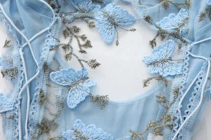 Butterfly Lace Corset Bodysuit