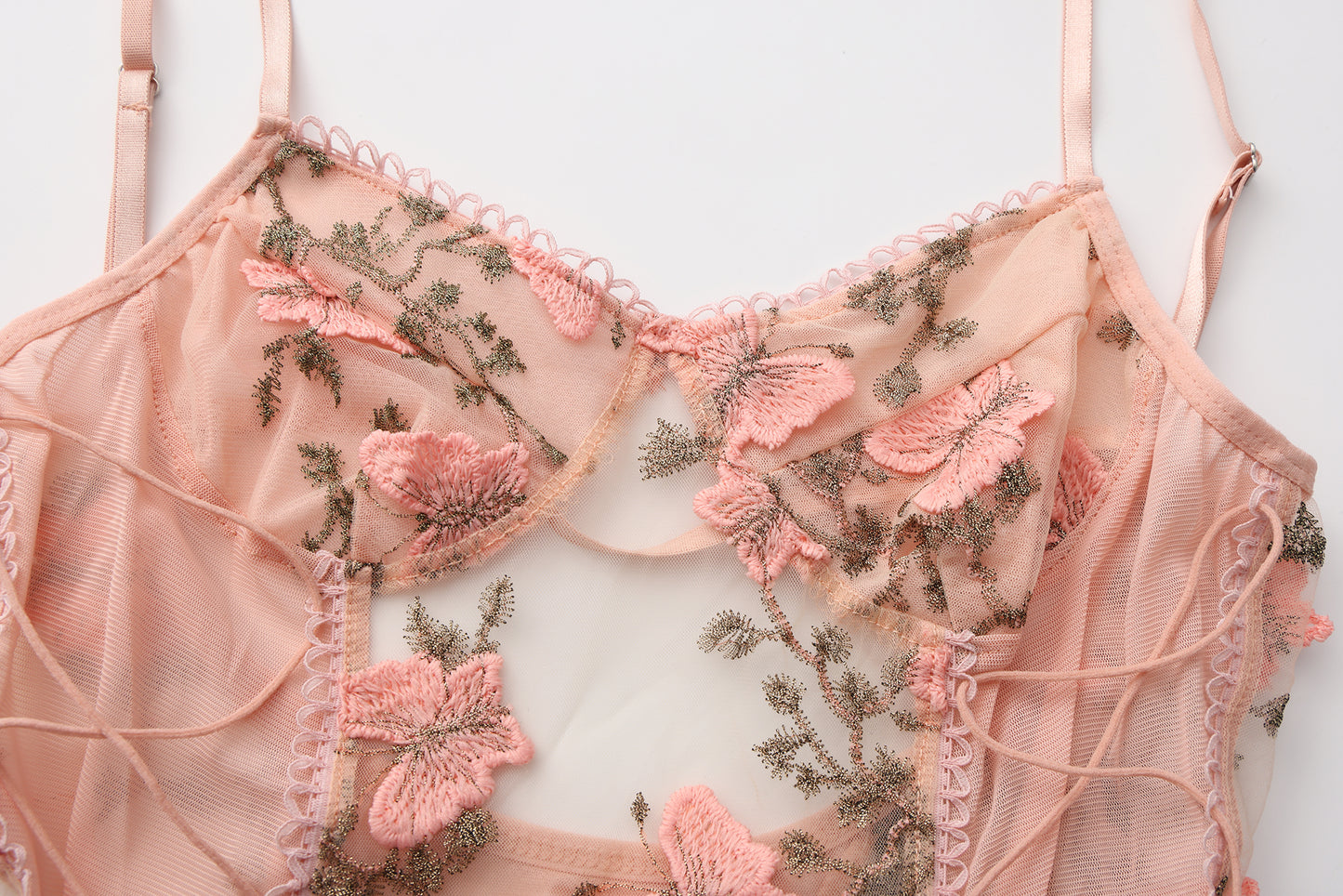 Butterfly Lace Corset Bodysuit