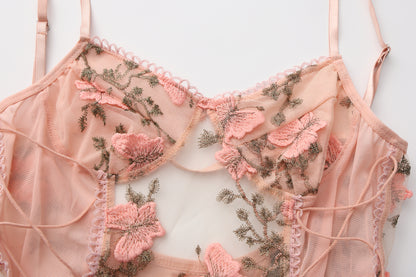 Butterfly Lace Corset Bodysuit