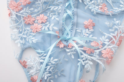 Blue Blossom Bodysuit