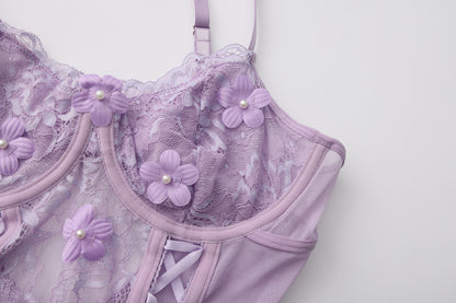 Lilac Bloom Corset