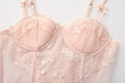 Blush Lace Bustier