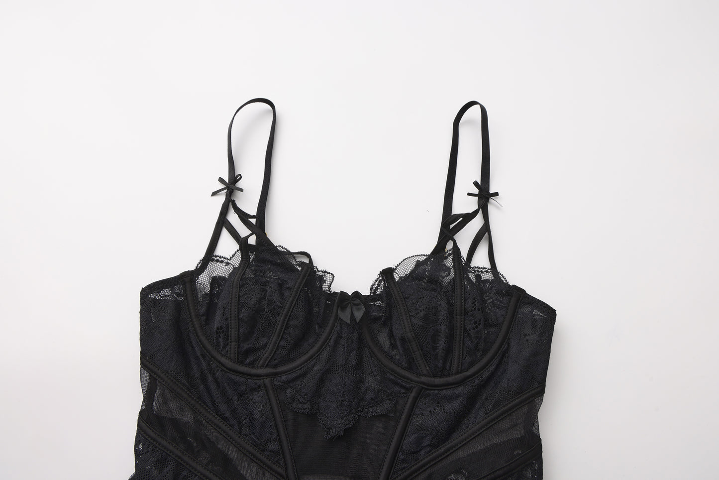 Midnight Elegance Bustier Set