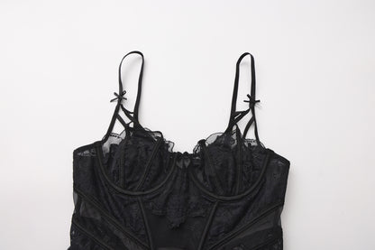 Midnight Elegance Bustier Set