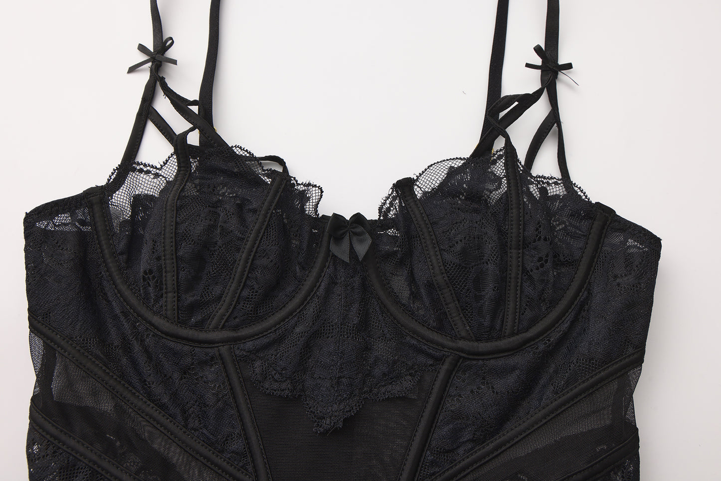 Midnight Elegance Bustier Set