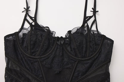 Midnight Elegance Bustier Set