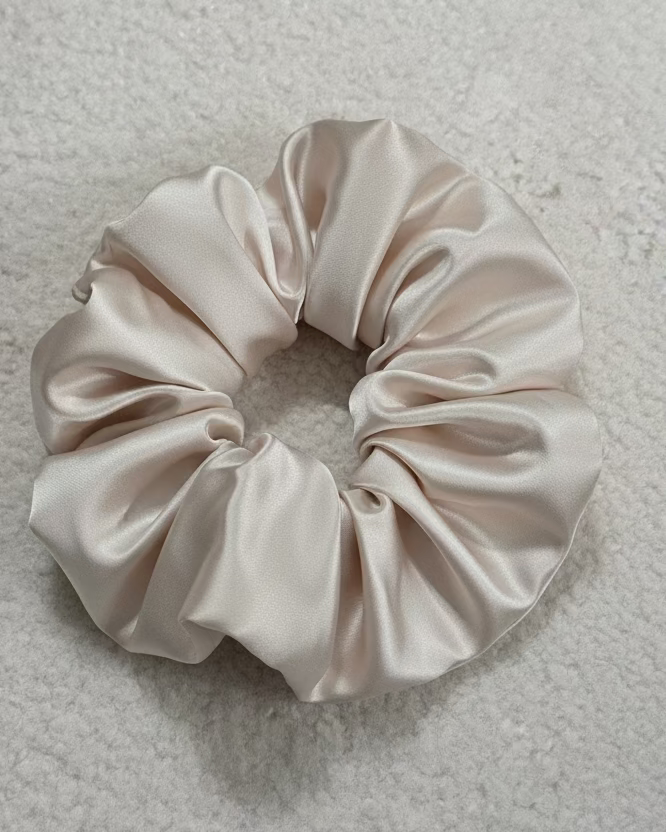 7” Oversized Satin Scrunchie – Large Silk Hair Scrunchie for Thick Hair