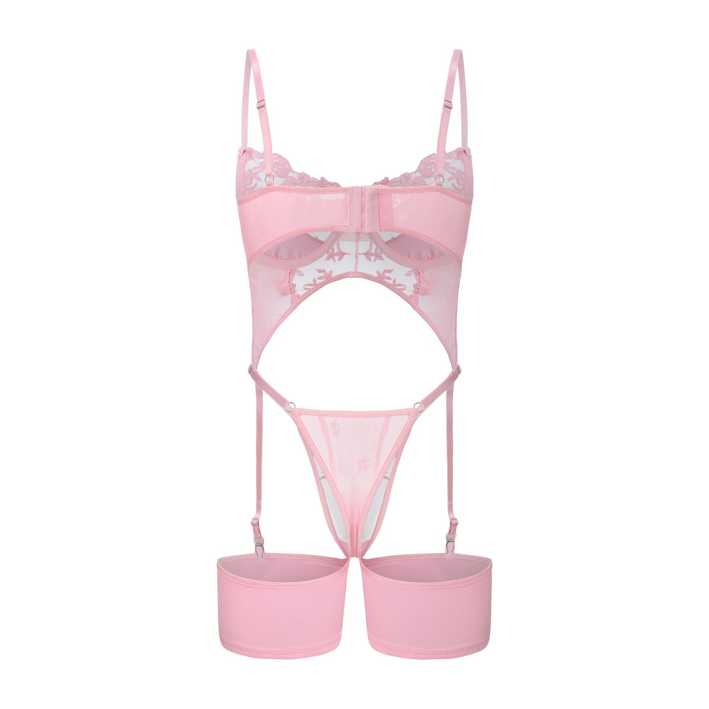 Silken Bloom Bustier Set
