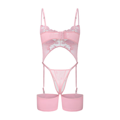 Silken Bloom Bustier Set
