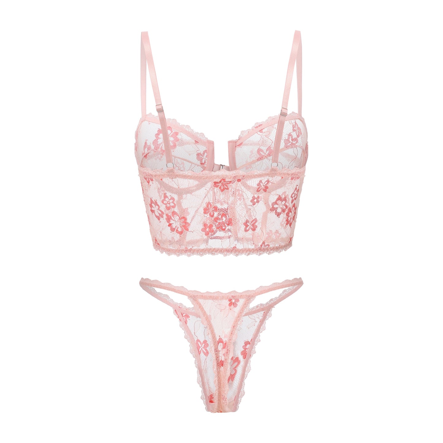 Scarlet Blossom Bustier Set