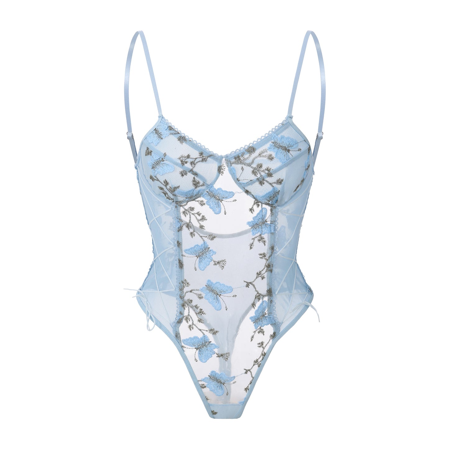 Butterfly Lace Corset Bodysuit
