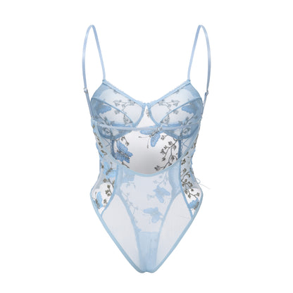 Butterfly Lace Corset Bodysuit