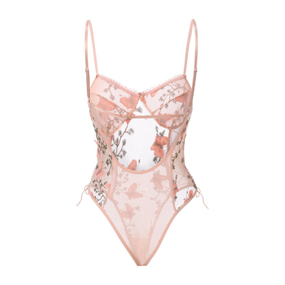 Butterfly Lace Corset Bodysuit