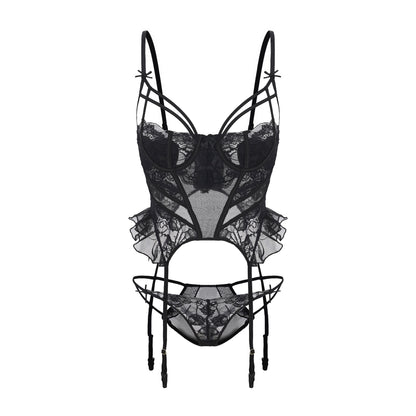 Midnight Elegance Bustier Set