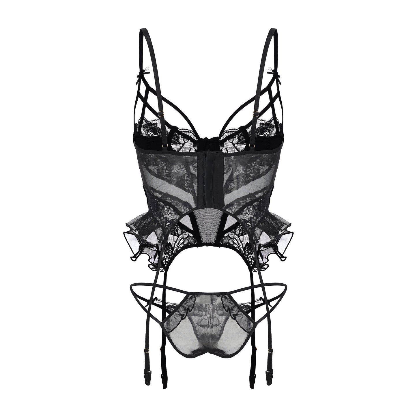 Midnight Elegance Bustier Set