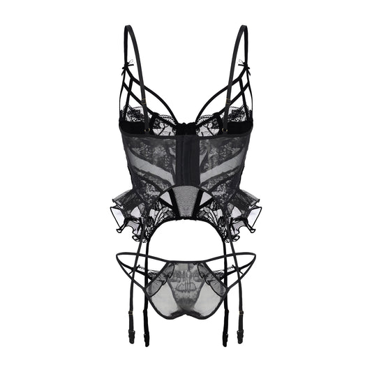 Midnight Elegance Bustier Set