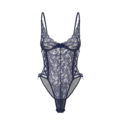 Midnight Lace Corset Bodysuit