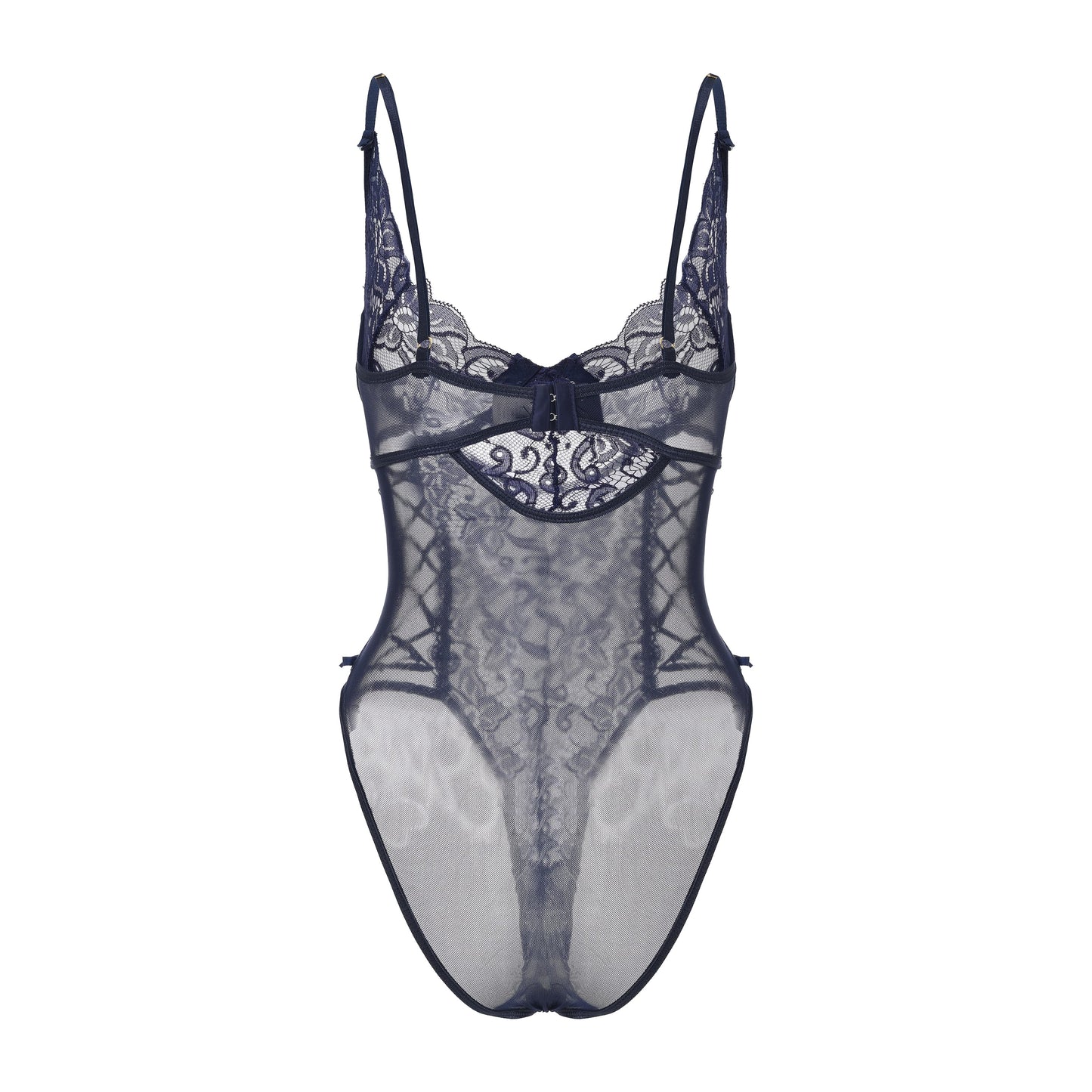 Midnight Lace Corset Bodysuit