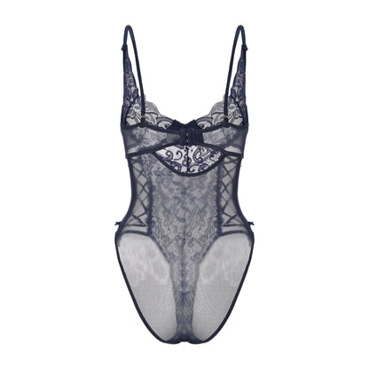 Midnight Lace Corset Bodysuit