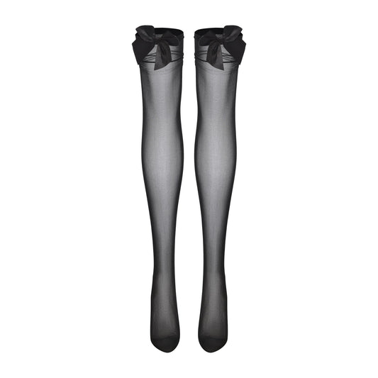 Bow Sheer Thigh Highs